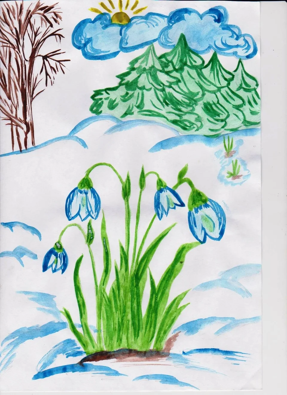 Рисунок весенний