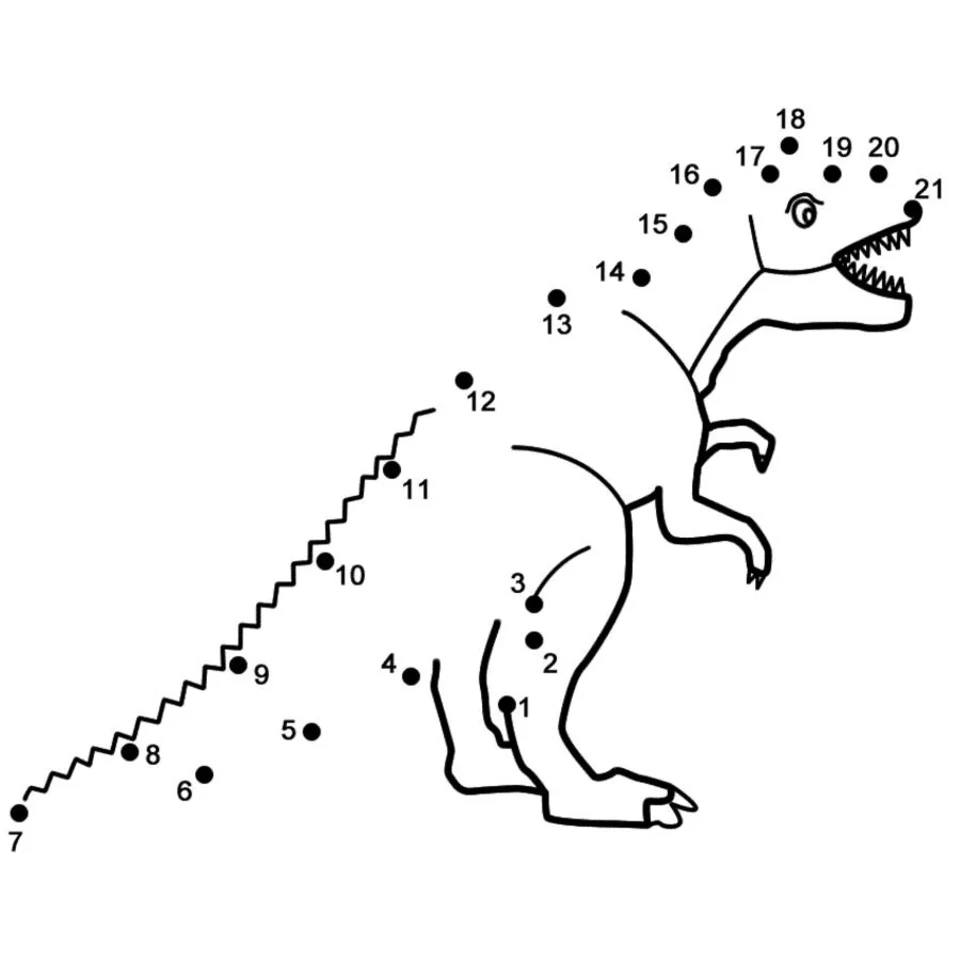 Динозавр по точкам