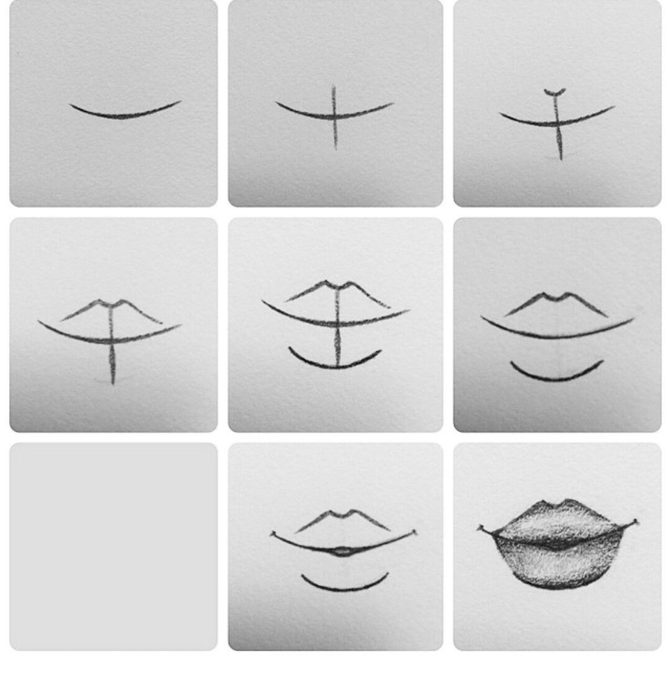 Рисовать губы