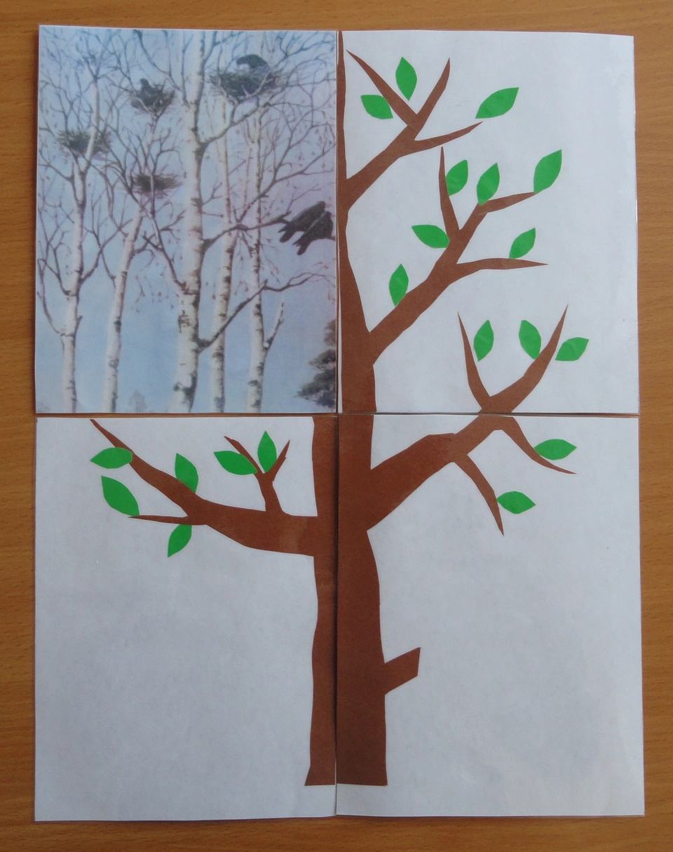 Весеннее дерево рисунок