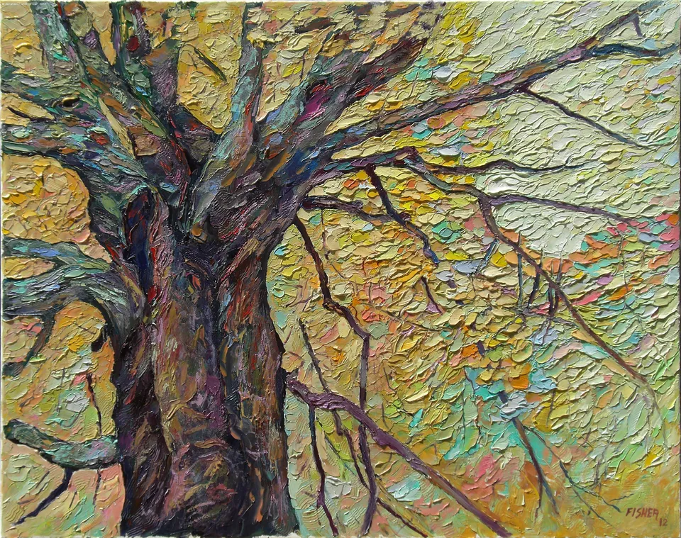 Современное искусство картина дерево