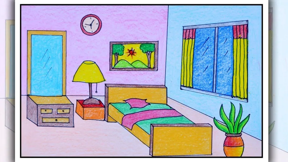 Рисунок спальни