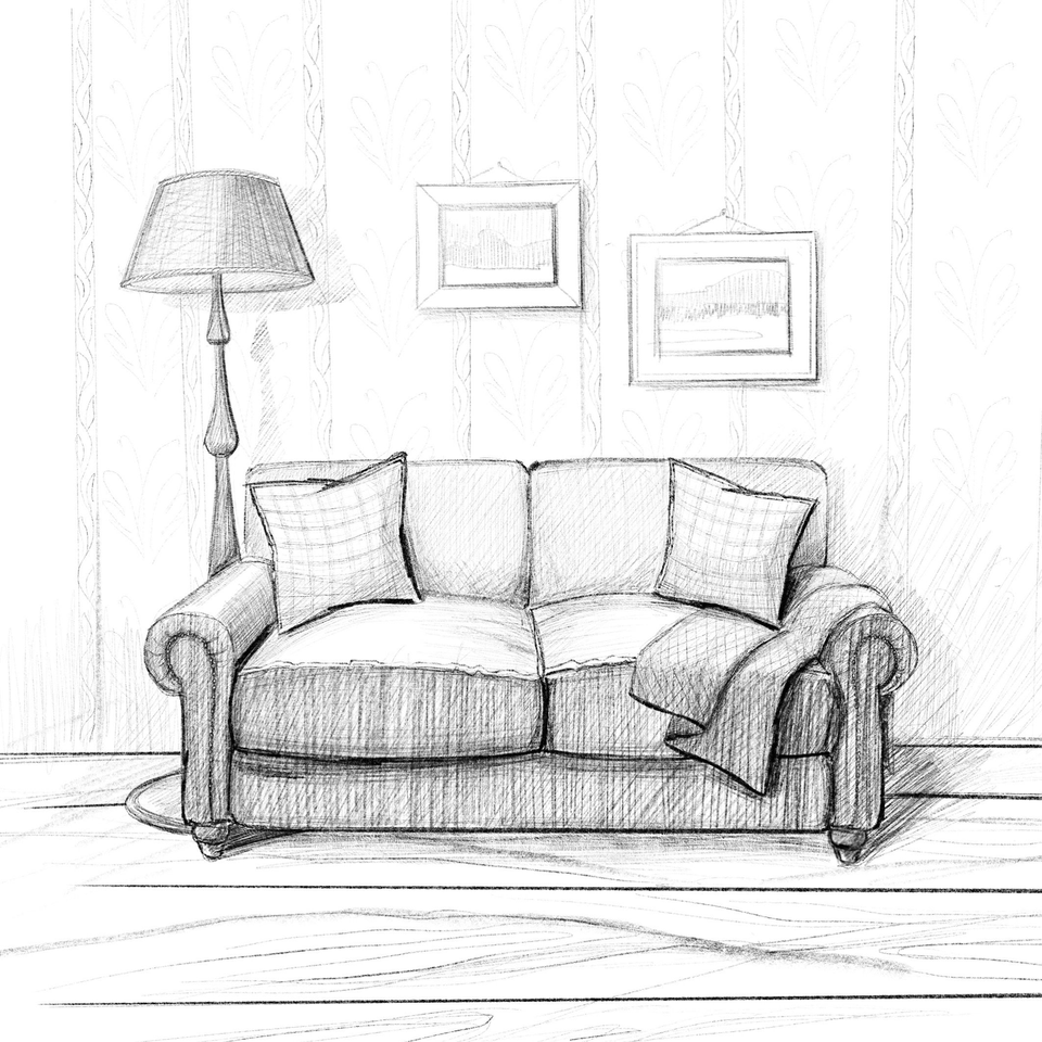 Рисунок дивана