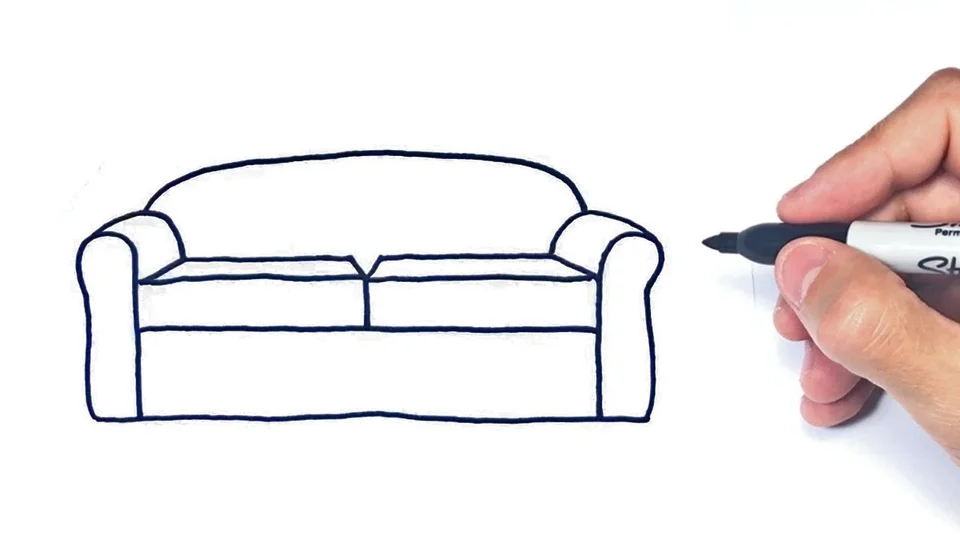 Рисуем диван