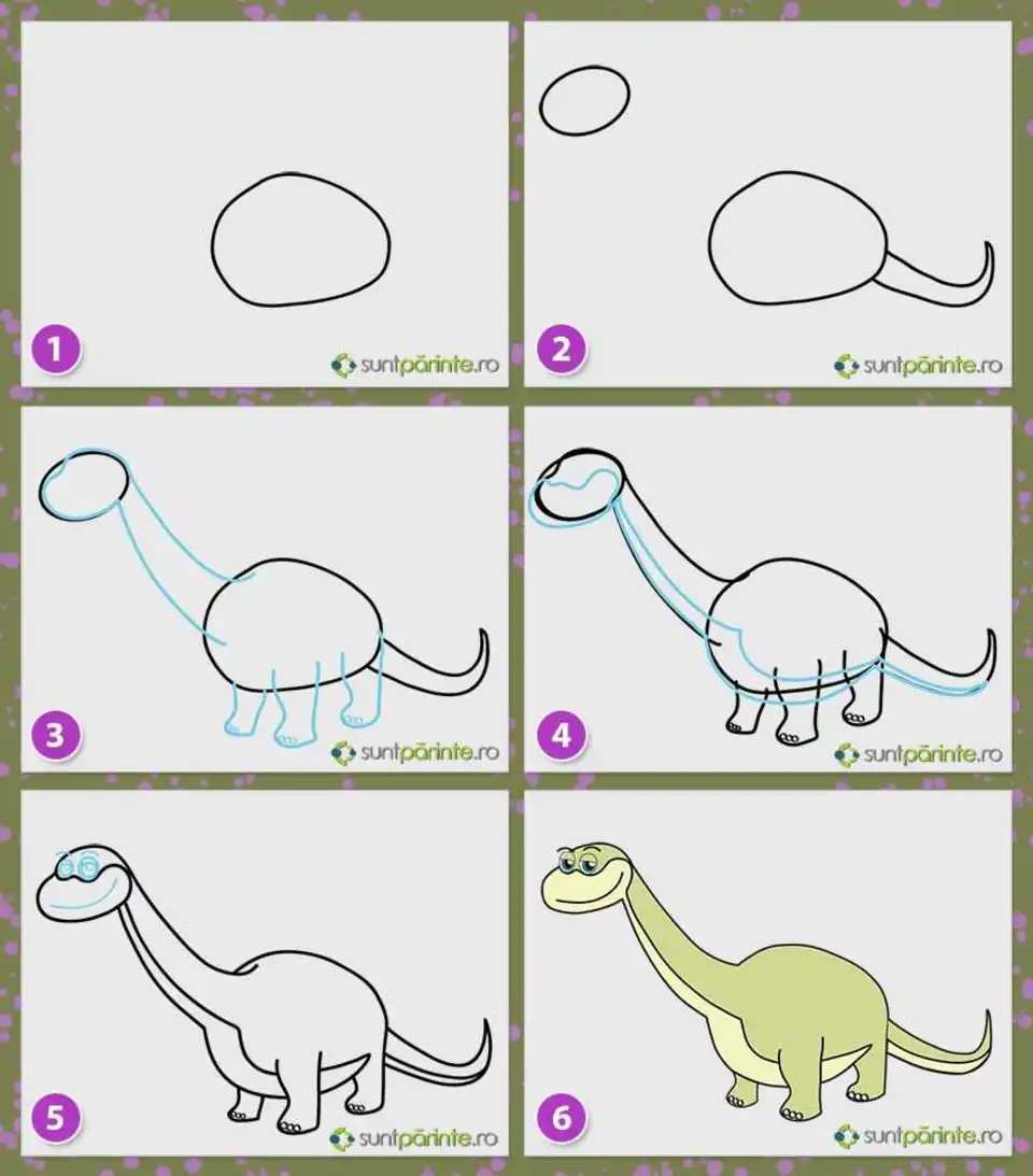 Динозавры рисование для детей