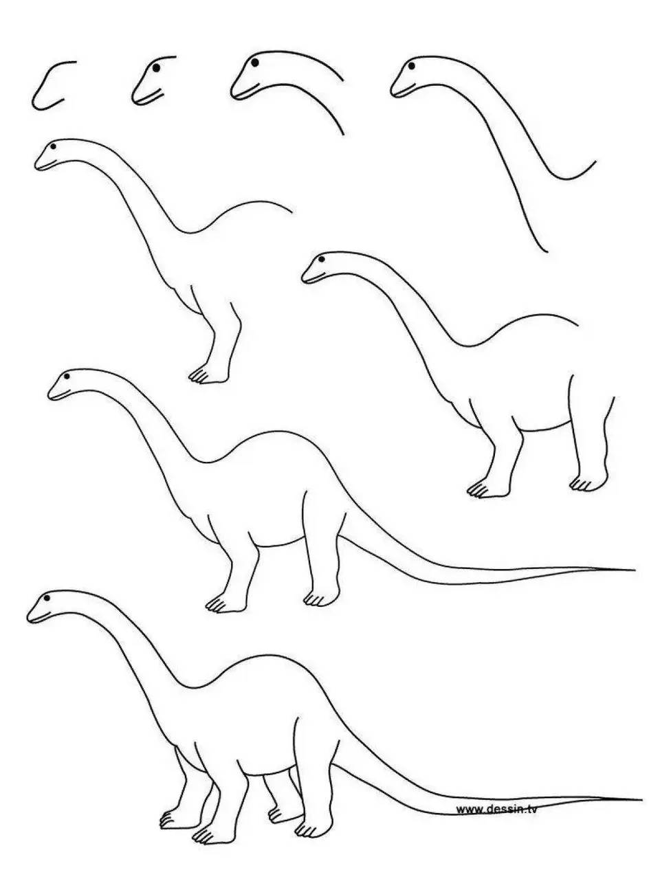 Брахиозавр шаблон