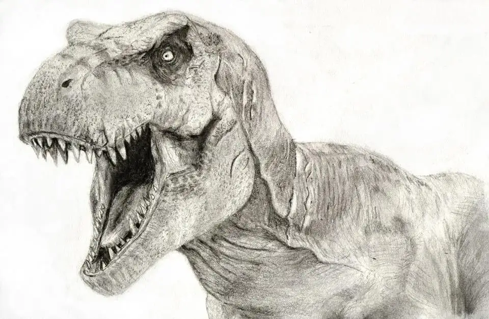 Рисунок тираннозавра