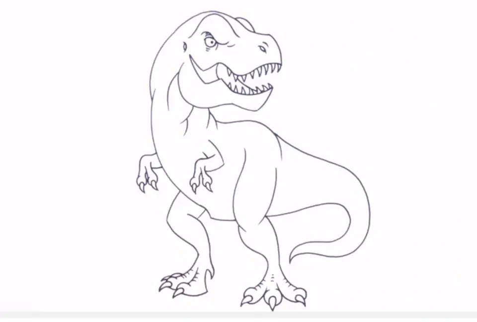 Раскраска тираннозавр рекс