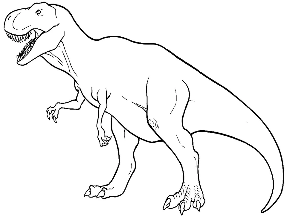 Раскраски тираннозавр