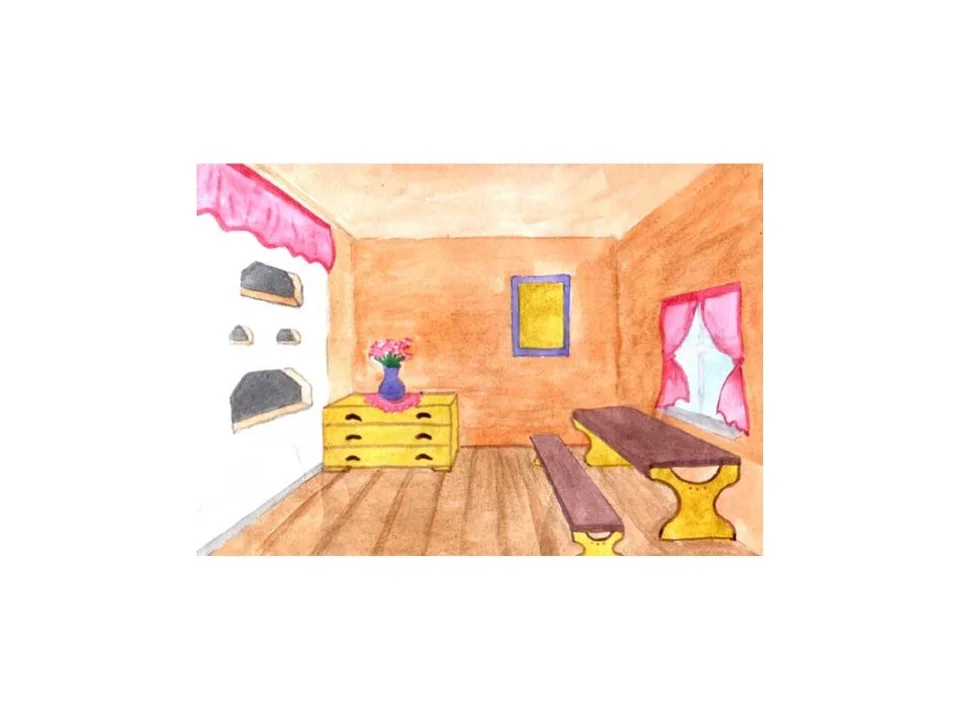 Комната рисунок для детей