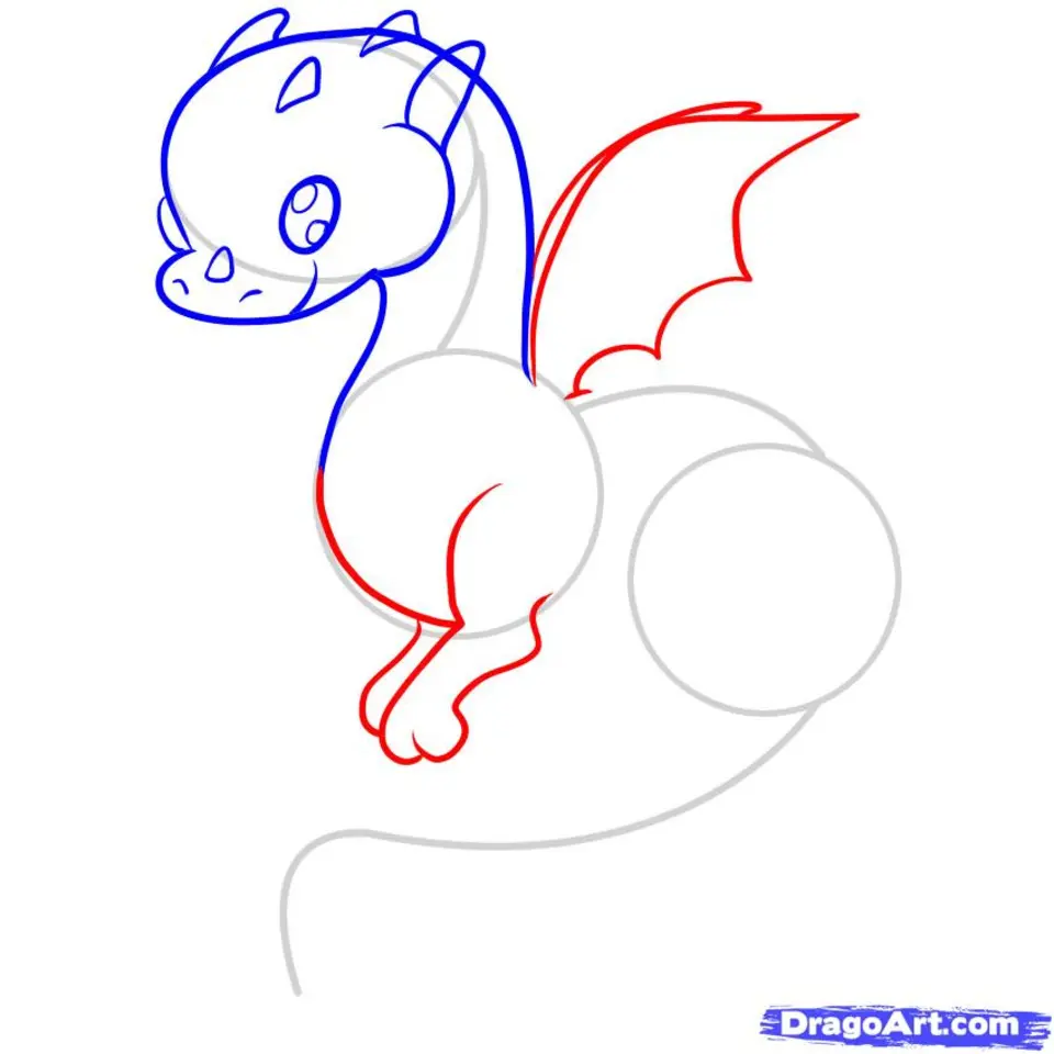 Рисовать дракона поэтапно