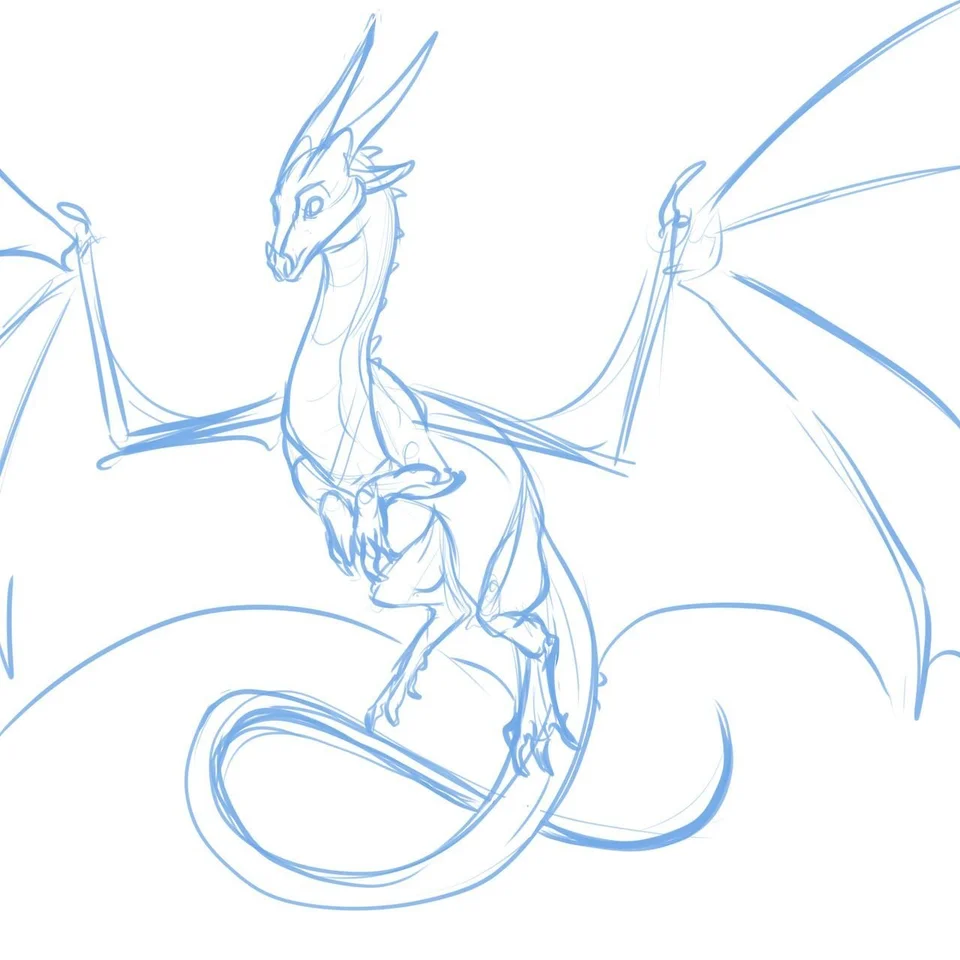 Рисунки карандашом дракон