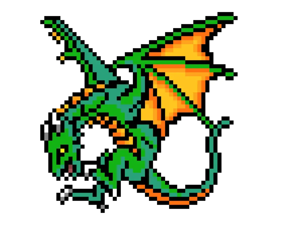 Пиксельные драконы