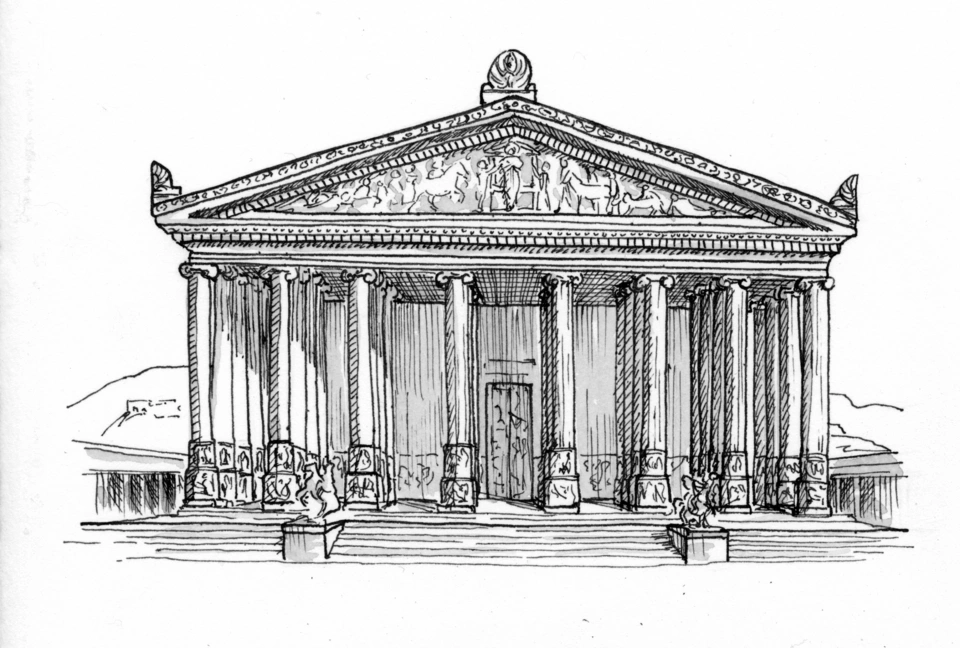 Храм артемиды в эфесе фасад