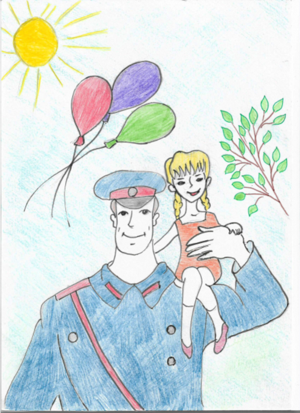 Полицейский глазами детей рисунки