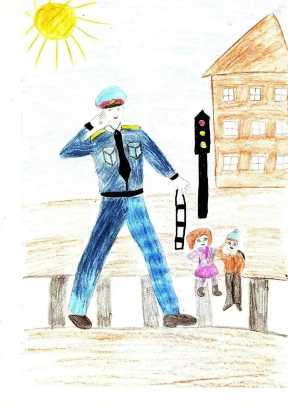 Рисунок полиция глазами детей