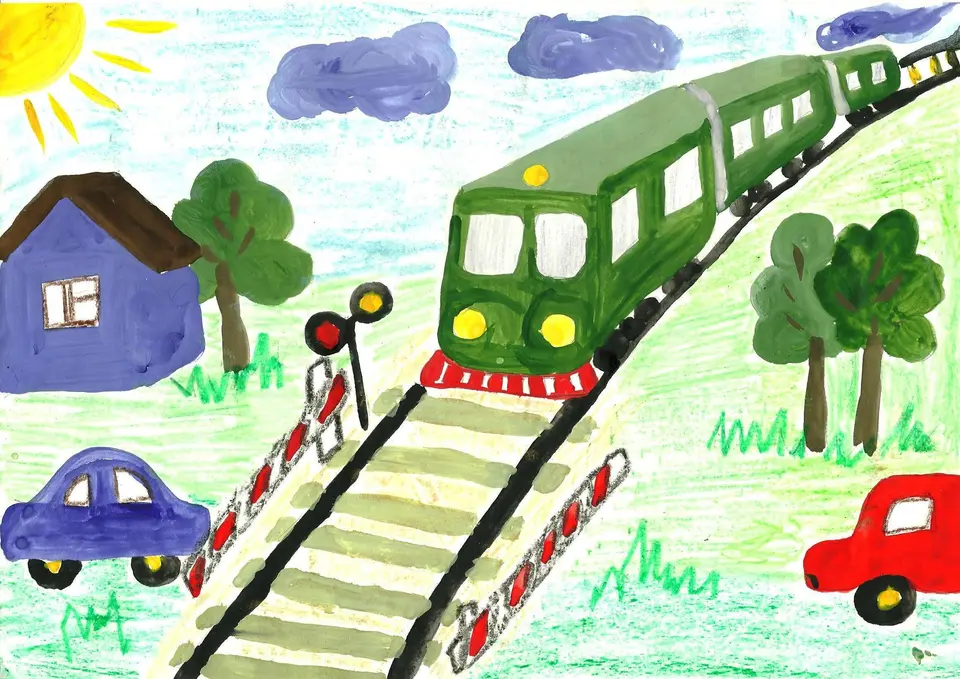 Конкурс рисунков железная дорога
