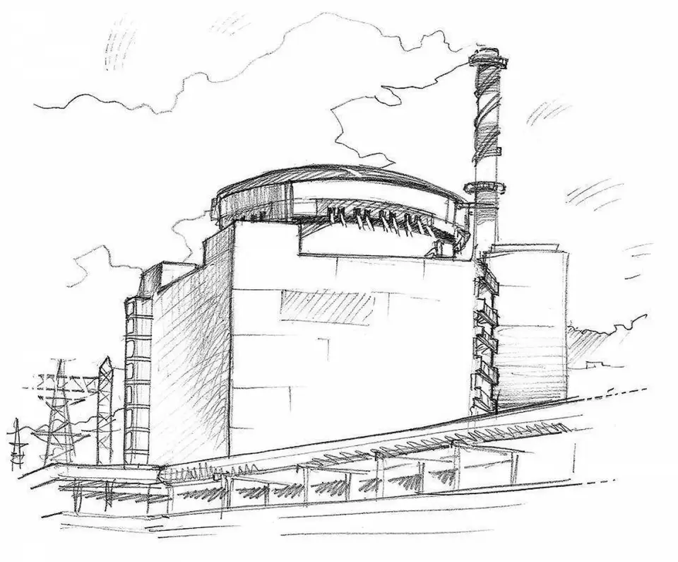 Рисунок чернобыльской аэс