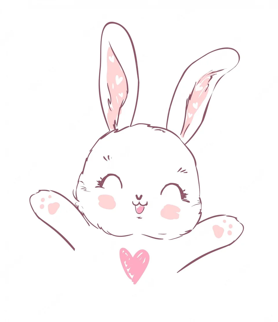Рисунки для срисовки кролик