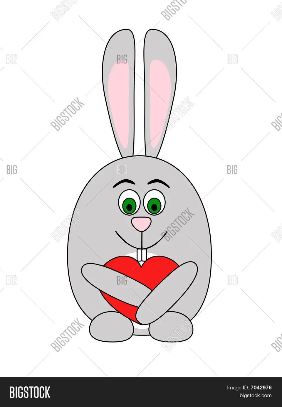 Рисовалка заяц с сердечком