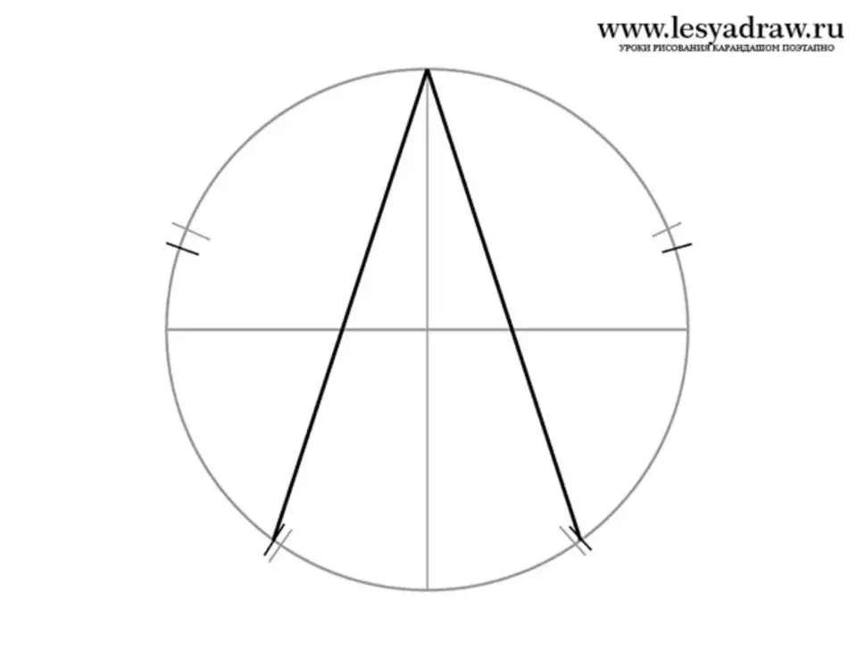Треугольник вписанный в окружность