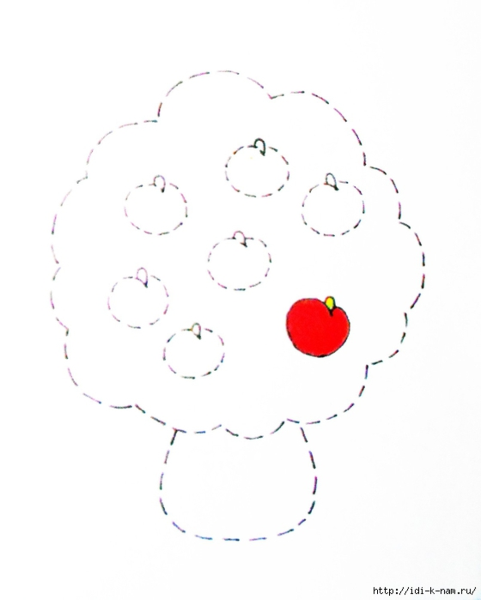 Дерево с яблоками математика