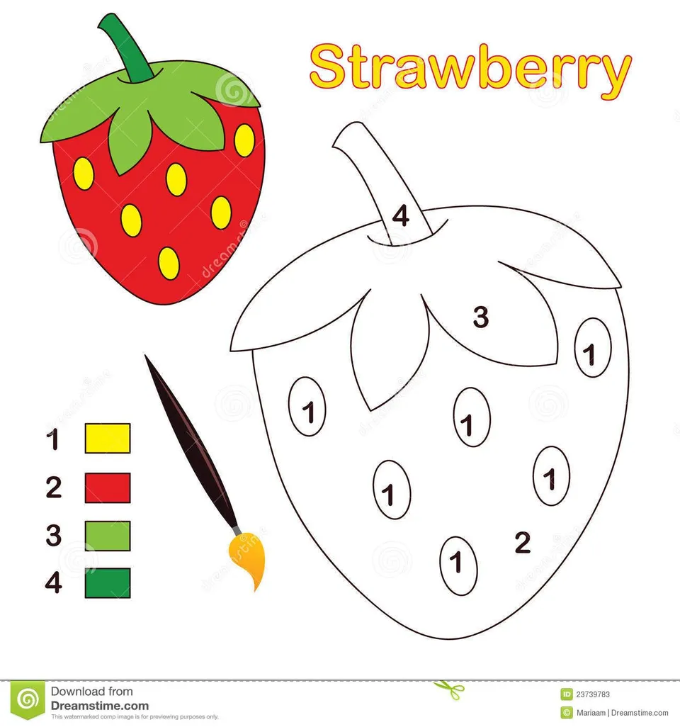 Раскраски для детей фрукты