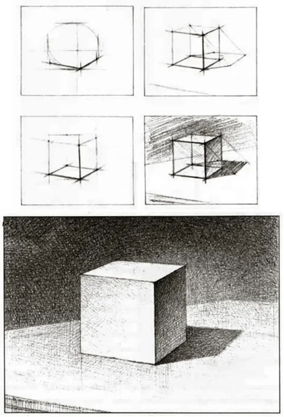 Куб тени рисунок. Куб Академический рисунок штриховка. Построение Куба Академический рисунок. Куб Академический рисунок построение. Академическая штриховка Куба.