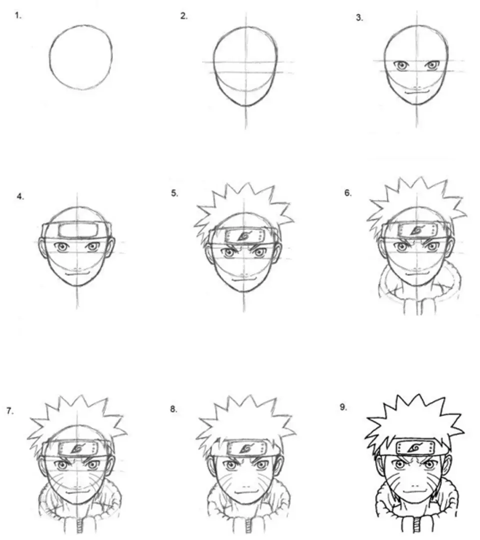 Красивые Картинки Карандашом Легко Наруто
