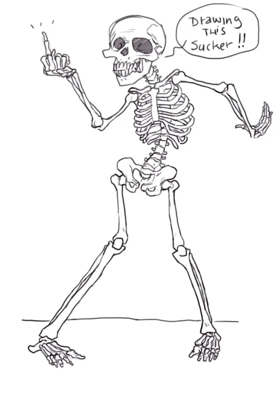 Рисунок скелета
