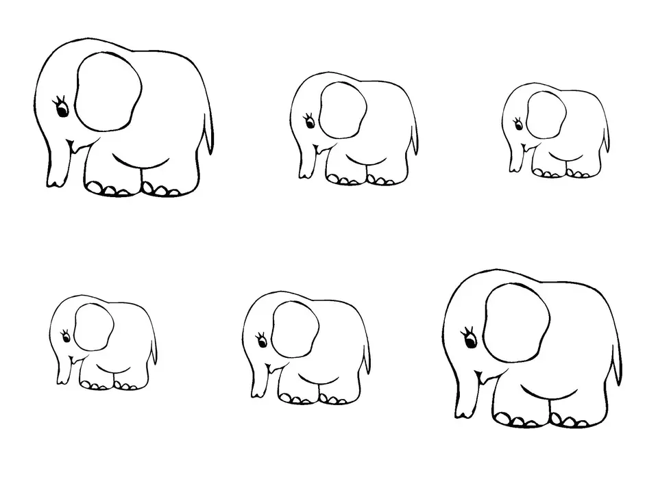 Слон для срисовки