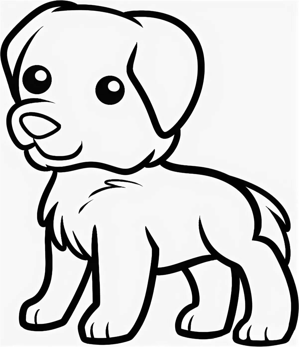 Рисунки для срисовки собака
