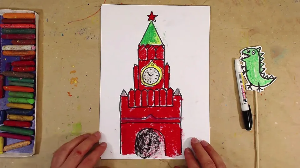 Папа рисует кремль