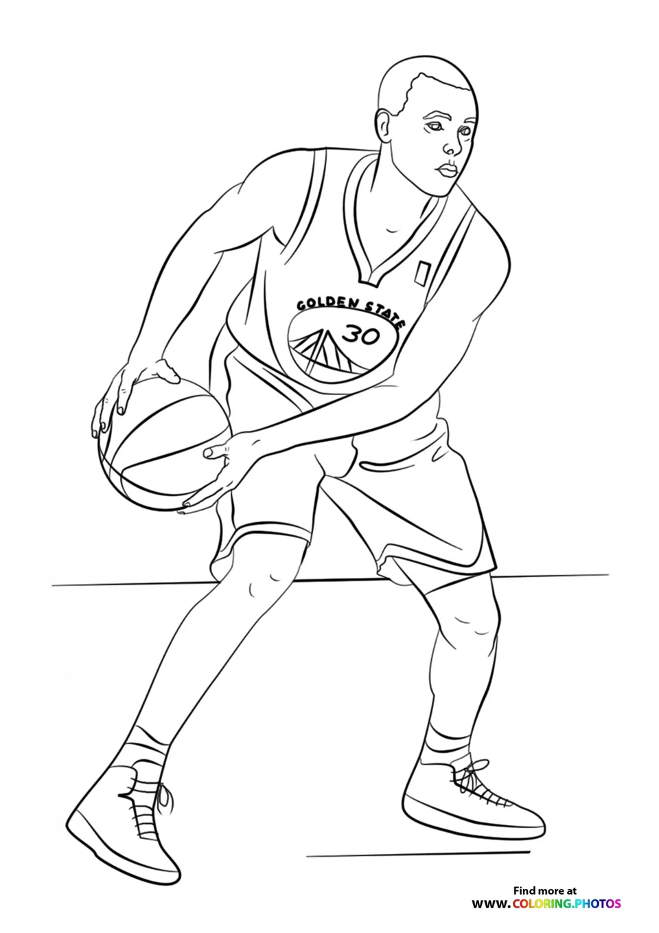 Раскраска баскетболисты коби брайант