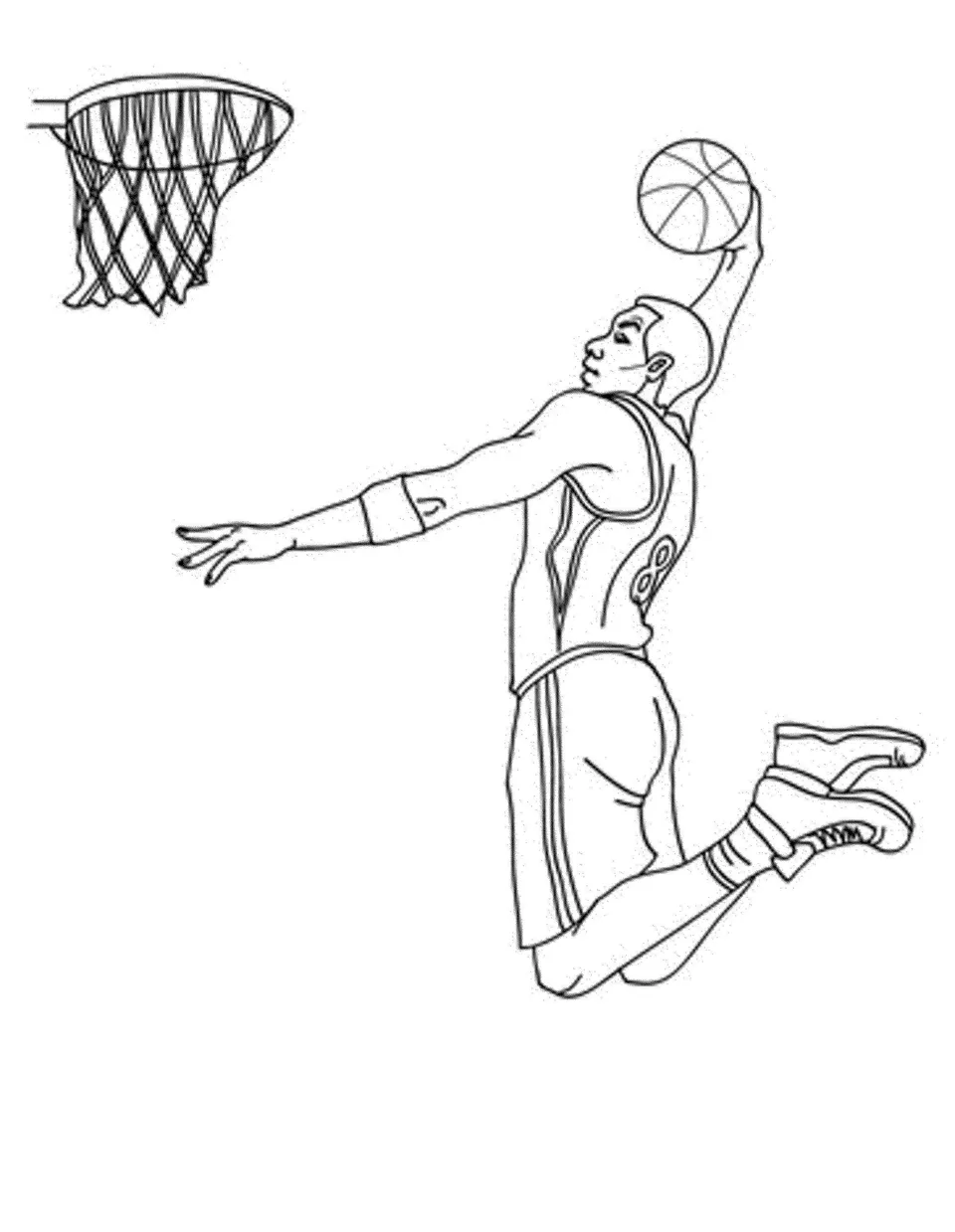 Рисунок баскетболиста