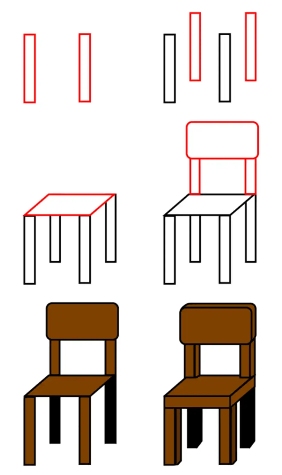 Рисовать стул
