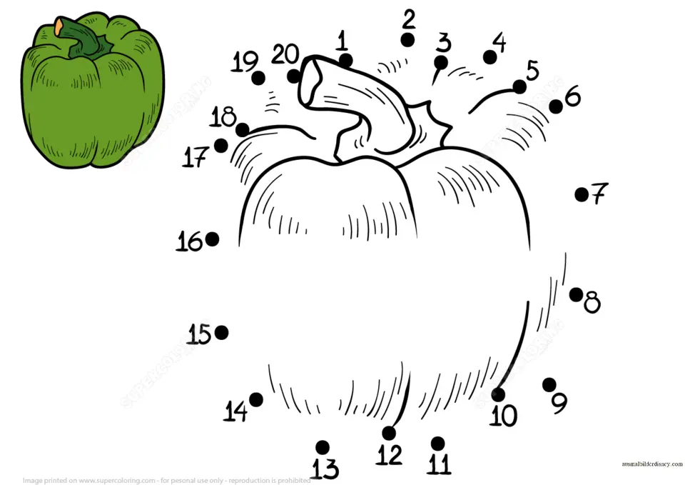 Рисунки из чисел фрукты