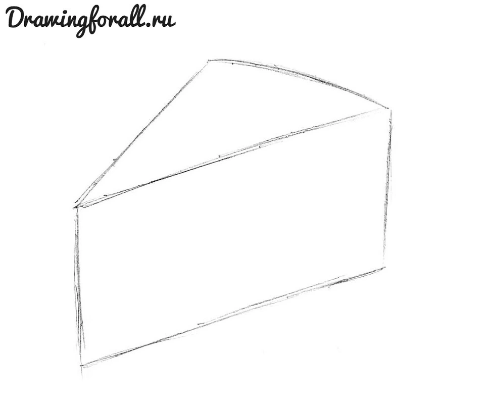 Рисунок куба карандашом