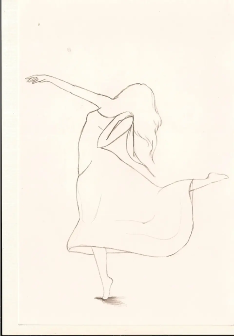 Танец рисунок карандашом