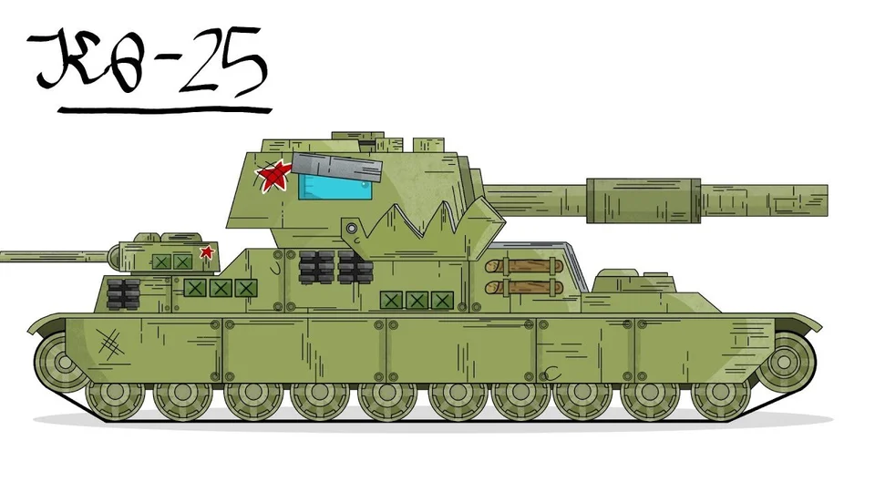 Кв 44 танк сбоку