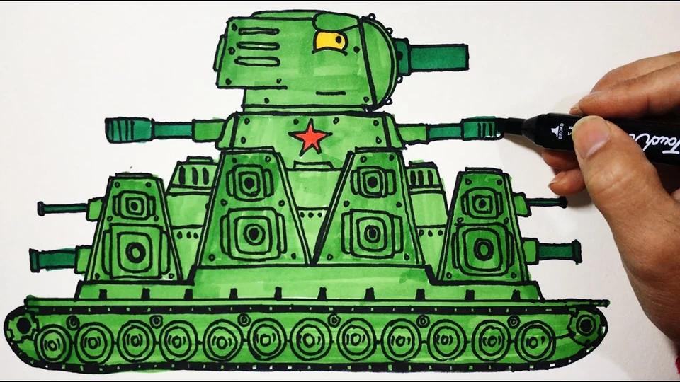 Раскраски танки кв 44