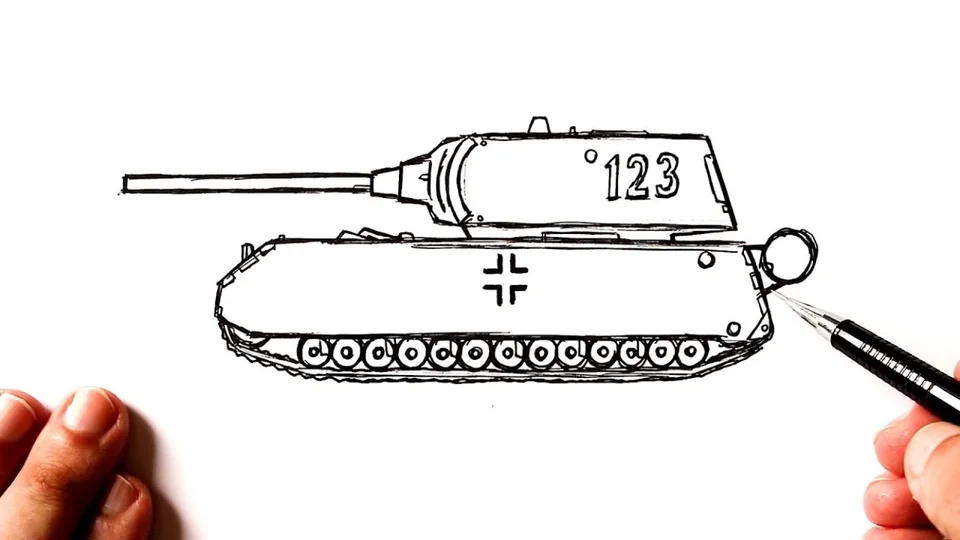 Рисунки карандашом танки для начинающих