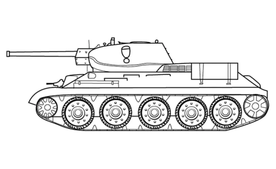Рисовать танк т 34