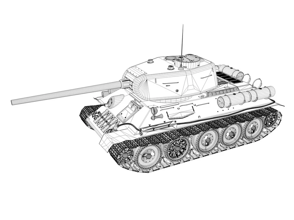 Раскраска танк т 34