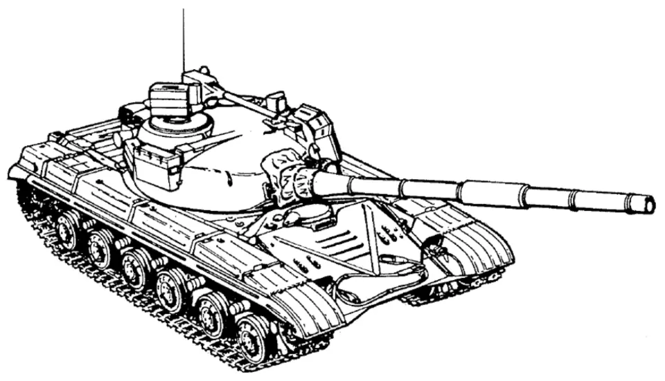 Раскраска танк т 90