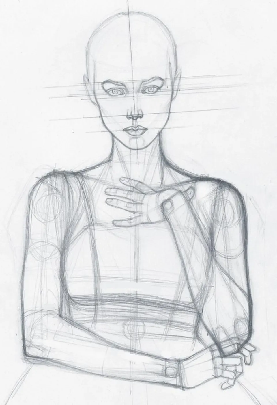 Анатомия женского лица для рисования