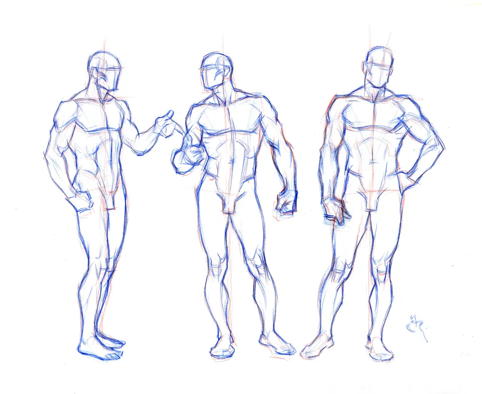 Рисовать мужское тело