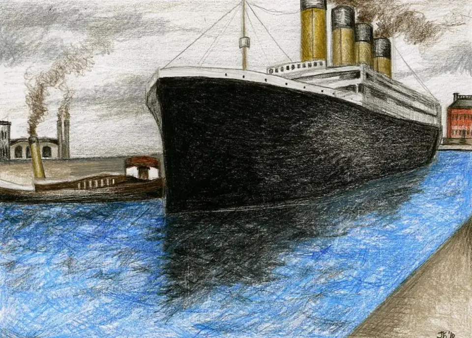 Титаник рисунок