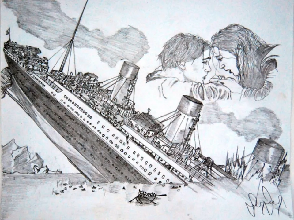 Титаник карандашом