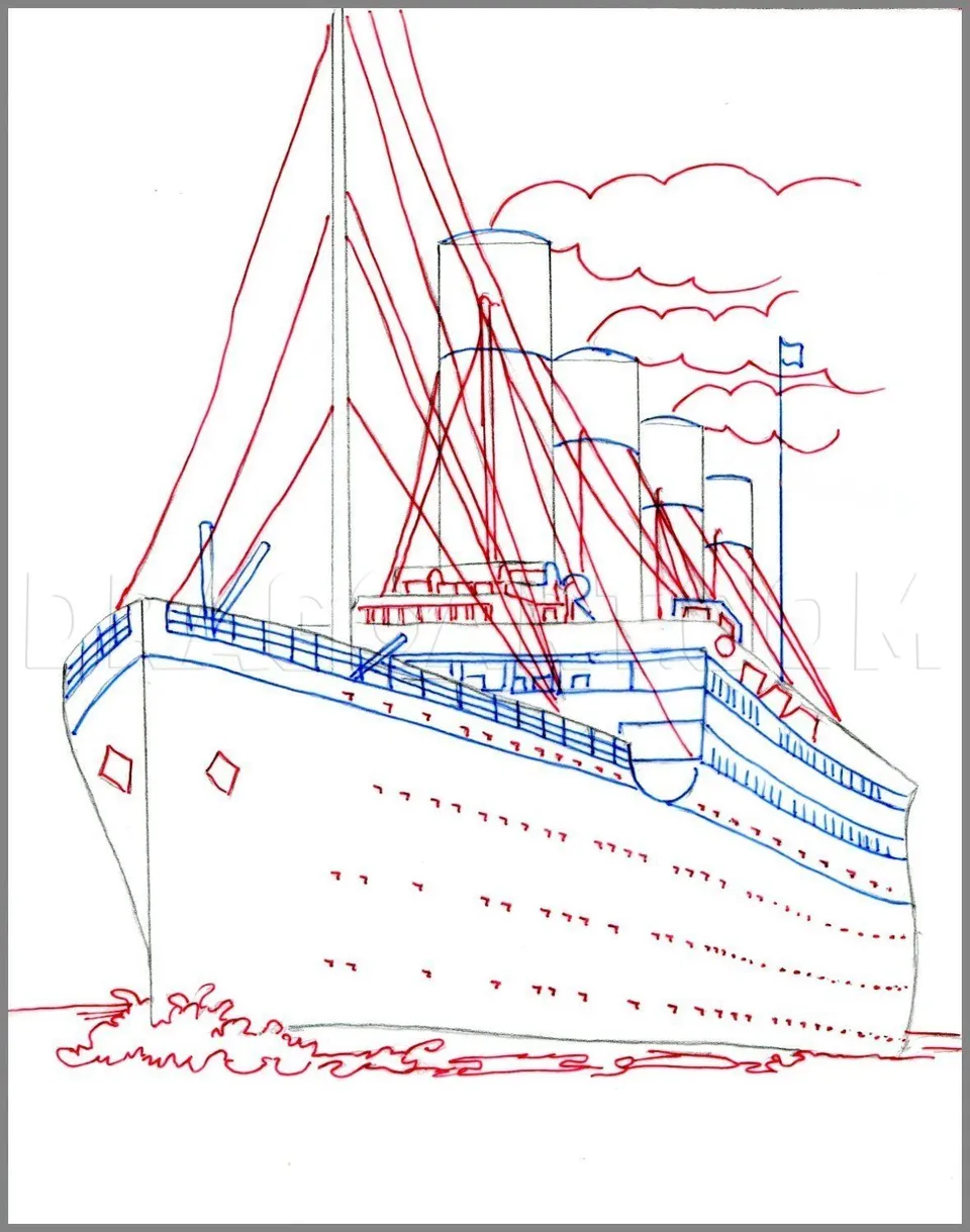Раскраски корабли титаник